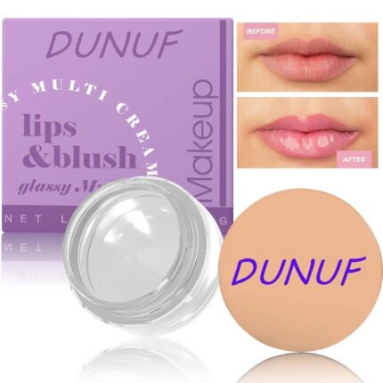 DUNUF-Gel pour les lèvres et blush, produit cosmétique, température, proxy, couleur pêche, clair, paillettes, longue durée, huile, outils de maquillage - AliExpress 66