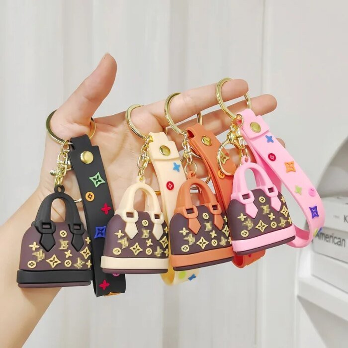 Porte-clés de dessin animé d'âne pour la maison, mini sac pour fille, mode L, petit sachet, porte-clés de voiture, pendentif - AliExpress 15