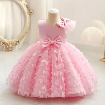 Robe de demoiselle d'honneur pour mariage 1 à 5 ans, robe de princesse à une épaule, robe tutu de Rhmignonne, robes de bébé en maille, fête d'anniversaire - AliExpress 1501