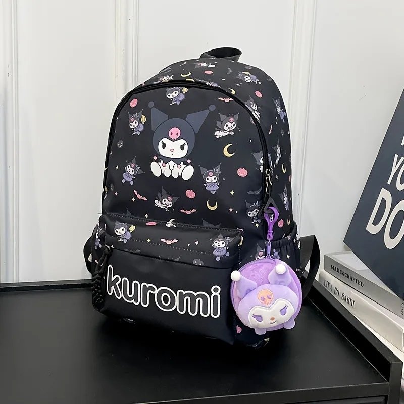 Sac à dos Hello Kitty Sanurgente, sac à dos mignon Kuromi Cinnamoroll, cartable Anime Cartoon, sac à dos de voyage décontracté pour fille - AliExpress 26