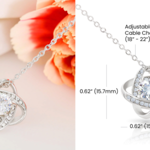 Love Knot Necklace with Message Card
