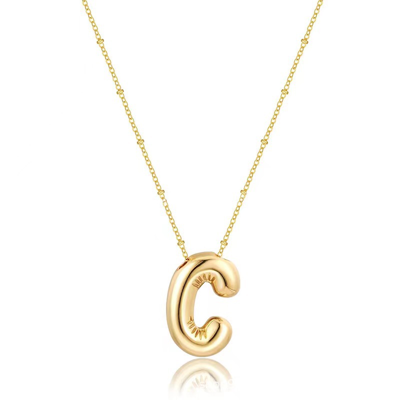 Collier Pendentif Lettre Initiale